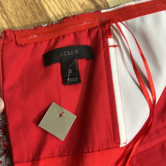 J. Crew Liberty Tie Front Strapless Dress size 12 - Picture 11 of 16
